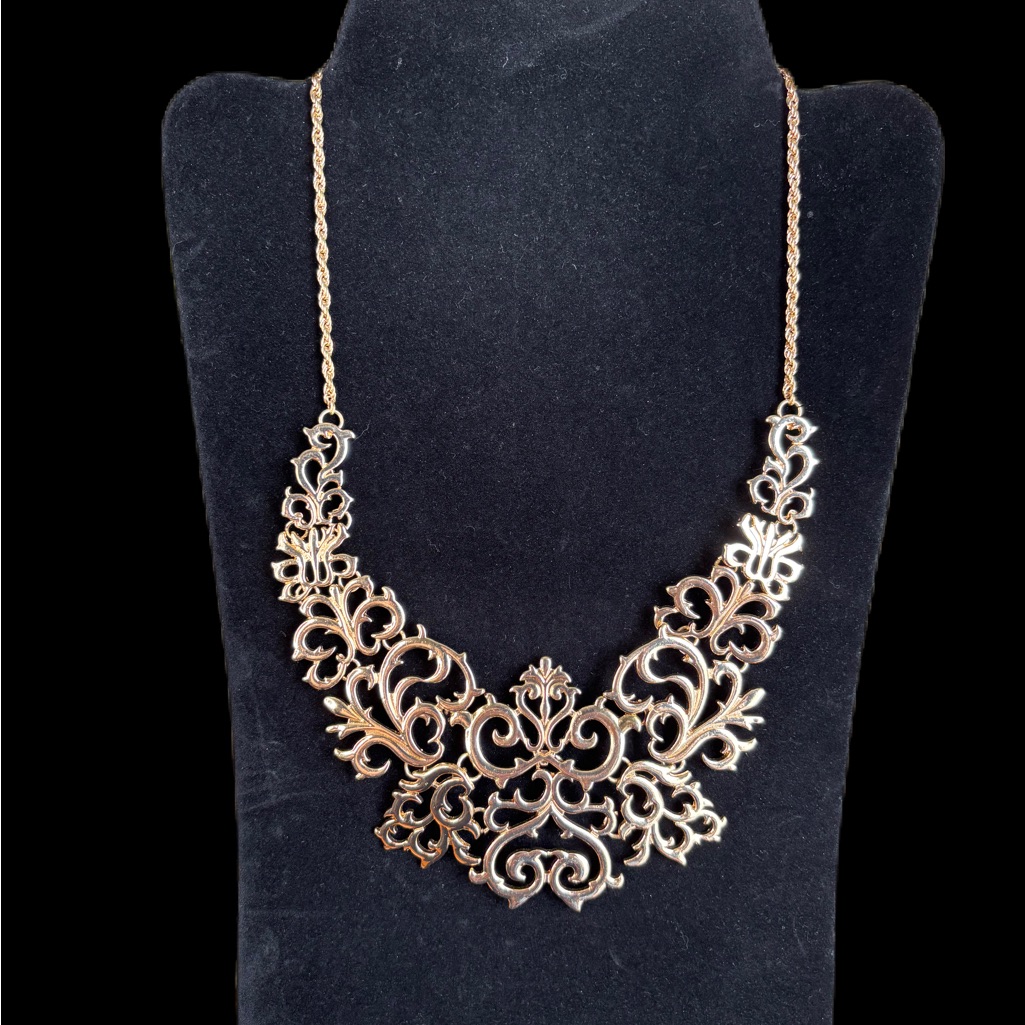 Ornate Gold Statement Necklace